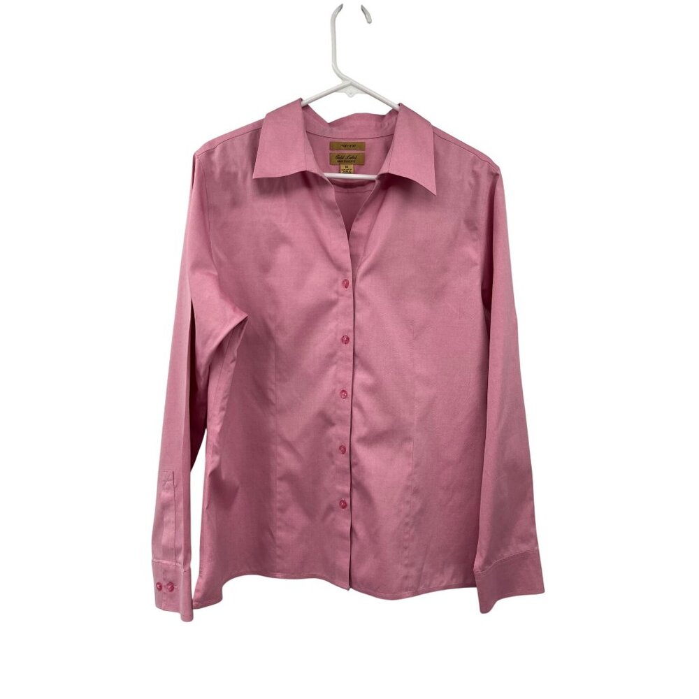 Westbound Gold Label Pink Button Down Blouse Women’s 14 Non-Iron Used